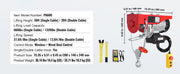 Bild in Galerie-Viewer laden, Amocart 1320 lbs Electric Hoist Crane with 328 ft Wireless 40 ft Single Cable Lifting Height Electric Lift Hoist for Factory