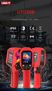 Load image into Gallery viewer, UNI-T UTI260B UTI260A Thermal Imaging Camera 256X192 Pixels Thermal Imager UTI260B+ PCB Circuit Floor Heating Tube Testing