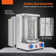 Bild in Galerie-Viewer laden, Amocart Shawarma Grill Machine13 lbs Chicken Shawarma Cooker Ga-s Vertical Broiler Gyro Rotisserie Oven Doner Kebab for Home