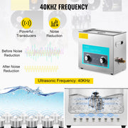 Charger l'image dans la visionneuse de galerie, Amocart 6L Knob Ultrasonic Vinyl Record Cleaner Portable Washing Machine Ultrasound Dishwasher Contact Lenses Dental Jewelry