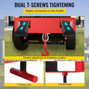 Bild in Galerie-Viewer laden, Amocart Forklift Lifting Hoist Swivel Hook Mobile Crane 4400 lbs 2 Ton Lift Mobile Crane Attachments for Garage Workshop
