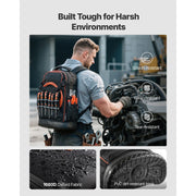 Charger l'image dans la visionneuse de galerie, Amocart 65 Pockets Tool Bag Tool Backpack with Molded Base Electrician Jobsite Back Pack for Repairman Tools Storage Organizer