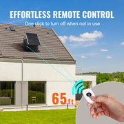Bild in Galerie-Viewer laden, Amocart Solar Attic Fan 40W 1230 CFM Large Air Flow Solar Roof Vent Low Noise and Weatherproof with Smart Adapter for Home