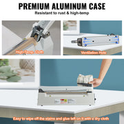 Bild in Galerie-Viewer laden, Amocart 8/12/16in Impulse Poly Bag Sealer Manual Heat Sealing Machine with Adjustable Heating Mode for Plastic Mylar PE PP Bags
