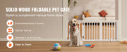 Bild in Galerie-Viewer laden, Amocart Free Standing Dog Gate Freestanding Pet Gate 3 Panels Foldable Dog Gate for Narrow Passageways Expandable Dog Barrier