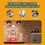Charger l'image dans la visionneuse de galerie, Amocart 4Oz Popcorn Maker Commercial Popcorn Machine Countertop Popcorn Maker Includes Tabletop Popcorn Maker 1.5 Gal per Batch