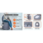 Load image into Gallery viewer, Amocart Portable Toilet for Camping Porta Potty with 1.3G Detachable Inner Bucket Travel Toilet for Outdoor Camping Travel