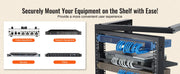 Bild in Galerie-Viewer laden, Amocart 9U Wall Mount Rack 150lbs Max Load Capacity Open Frame Server Network Rack with Cage Nuts Screw for Server IT Equipment