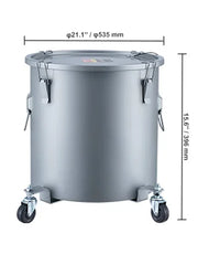 Bild in Galerie-Viewer laden, Amocart 8/10/16 Gallon Fryer Grease Bucket Oil Disposal Caddy with Caster Base Rust-Proof Coating Oil Transport Container w/Lid