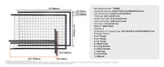 Load image into Gallery viewer, Amocart Grid Wall Panels Tower Wire Gridwall Display Racks Double Side Gridwall Panels for Art Craft Shows Retail Shop w/ Hooks