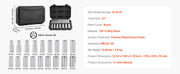 Charger l'image dans la visionneuse de galerie, Amocart Socket Set 86 Pieces 3/8 1/4 1/2in Drive Socket and Ratchet Set SAE Metric Mechanic Tool Kit with Ratchet Wrench