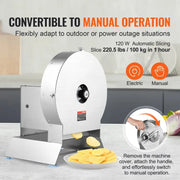 Bild in Galerie-Viewer laden, 【Premium】Amocart Electric Veget le Slicer 0-12mm Thickness Adjust le Commercial Slicer hine Convertible to Manual Food Cutter