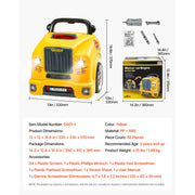 Bild in Galerie-Viewer laden, Amocart 60 Pcs Kids Mechanic Car Repair Set with Removable Parts & Horn Workshop Set Engine Toy for Toddler Children Gift