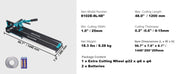Bild in Galerie-Viewer laden, Amocart Manual Tile Cutter Laser Positioning Single Rails W/ Supporting Feet Professional Push Knife for Cutting Ceramic