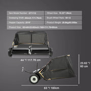 Charger l'image dans la visionneuse de galerie, Amocart Large Lawn Sweeper, Tow Behind Design with Dump Rope for Easy Emptying