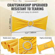 Charger l'image dans la visionneuse de galerie, Amocart 50pcs Stretch Spandex Chair Sashes Chair Sashes Bands for Wedding Party Banquet Decoration Elastic Bulk Chair Cover