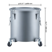 Bild in Galerie-Viewer laden, Amocart 8/10/16 Gallon Fryer Grease Bucket Oil Disposal Caddy with Caster Base Rust-Proof Coating Oil Transport Container w/Lid