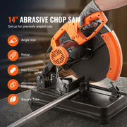Load image into Gallery viewer, Amocart 2300W Abrasive Chop Saw 14"/355mm Blade Diameter Cut Off Saw Steel Cutting Machine 0-45° Adjustable Angle Miter Saw