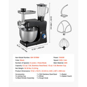 Load image into Gallery viewer, 【Premium】Amocart 5.7/6/7.8L Stand Mixe Electric Kitchen Mixer 1500W Dough-Mixer, 6+P Speeds Tilt-head Food-Mixer with 1.5 L Bl