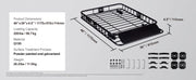 Load image into Gallery viewer, Amocart Roof Rack Cargo Basket 46"x36"x4.5" / 51"x36"x5" Rooftop Cargo Carrier Heavy-Duty 200LBS Capacity for SUV Truck Vehicle