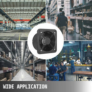 Charger l'image dans la visionneuse de galerie, Amocart Commercial Industrial Ventilation Extractor Exhaust Fan 10" 12" Air Blower High Speed Low Noise for Workshop Warehouse