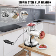 Bild in Galerie-Viewer laden, Amocart Manual Meat Grinder 304 Stainless Steel Hand Meat Grinder with Suction Cup&Steel Table Clamp Meat Mincer Sausage Maker