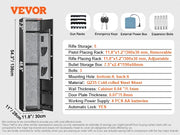 Charger l'image dans la visionneuse de galerie, SucceBuy 3-8 Rifles Gun Safe w/ Digital Keypad & Lock Gun Storage Cabinet with Removable Storage Shelf for Home Long Gun Pistols