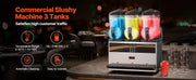 Bild in Galerie-Viewer laden, Amocart 45L Commercial CoSlushy Machine Intelligent LED Control Panel Drink Dispenser Juicer Beverage Granizing Smoothie Maker