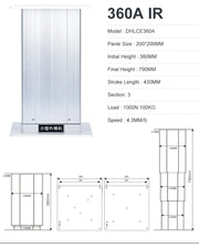 Load image into Gallery viewer, Electric Table Lift Tatami Column 12V 24V DC Motor Control Support Pillar Aluminum 100kg Load Adjustable Desk Platform Actuator