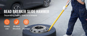 Charger l'image dans la visionneuse de galerie, Amocart Tire Bead Breaker Slide Hammer Tire Slide Hammer Heavy Duty Steel Tire Changing Tool for Car Truck Trailer Tire Removal