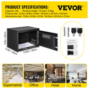Charger l'image dans la visionneuse de galerie, Amocart Fingerprint Locks Safe Deposit Box 0.8/2.1 Cubic Feet Digital Electronic Secret Hidden Piggy Bank for Money Guns File