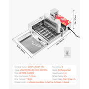 Charger l'image dans la visionneuse de galerie, Amocart Commercial Automatic Donuts Machine Donuts Equipment Electric High Power Doughnut Maker StainlessSteel Frying AutoFryer