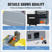 Bild in Galerie-Viewer laden, SucceBuy ZCUT-9 Automatic Tape Cutting Machine Paper Slitting Dispenser 6-60mm Adhesive Electric Tape Cutter for Product Package