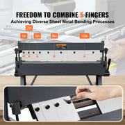 Bild in Galerie-Viewer laden, Amocart Box and Pan Brake 24Inch/36Inch/ 48Inch 0-130 Degrees Sheet Metal Bending Brake Portable Metal Bender for Metal Bending