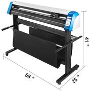 Bild in Galerie-Viewer laden, Amocart Semi-Automatic Vinyl Cutter 53/34/28 Inch 4MB Memory Positioning 3 Ports with SignMaster Software