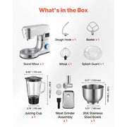 Load image into Gallery viewer, 【Premium】Amocart 5.7/6/7.8L Stand Mixe Electric Kitchen Mixer 1500W Dough-Mixer, 6+P Speeds Tilt-head Food-Mixer with 1.5 L Bl
