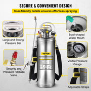 Load image into Gallery viewer, 4-12L Hand Powered Sprayer Stainless Steel Watering Spraying Sprinkling Atomizer Pump Home Ground Garden Cleaning Sprayer