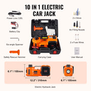 Bild in Galerie-Viewer laden, Amocart Electric Car Jack, 3/5 Ton Scissor/Hydraulic Jack, 12V Electric Automatic Jack Portable Car Jack for Truck Tire Change