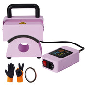 Charger l'image dans la visionneuse de galerie, Amocart Hat Press Machine Mini Hat Heat Press for Caps Cap Heat Press Machine Safety Base and Glove Automatic Shut-Off Purple