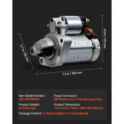 Charger l'image dans la visionneuse de galerie, Amocart Starter 17841 Motor Replacement Compatible with Pontiac Vibe L4 1.8L 2003-2008 Toyota Corolla/Matrix L4 1.8L 2003-2008