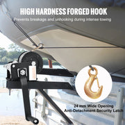 Load image into Gallery viewer, Hand Winch Heavy Duty Rope Crank with 33 ft Steel Wire Cable and Two-Way Ratchet for Trailer Boat or ATV Towing