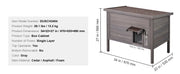 Bild in Galerie-Viewer laden, Amocart Outdoor Cat House Weatherproof, Feral Cat Shelter for Cat Outdoor Wooden Cat Rabbit House with All-Round Foam Insulated