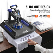Load image into Gallery viewer, SucceBuy Heat Press Machine Heat Transfer Machine 30oz Tumbler Press 360° Swing Away Digital T-Shirt Pressing Coating
