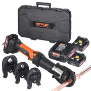 Bild in Galerie-Viewer laden, Amocart Press Tool 18V Electric Pipe Crimping Tool for 1/2" 3/4" 1" Copper Pipes Press Tool Kit with 3 Jaws 2Pcs Battery Compatible with Propress