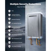 Load image into Gallery viewer, Gas Propane Tankless Water Heater 5.3/8 Gal Outdoor 120000 BTU Instant Hot Water HeaterSmart Temperature Control for House