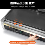 Charger l'image dans la visionneuse de galerie, Amocart Commercial Panini Grill 3600W Electric Sandwich Panini Maker with Temp Control And 19"x9" for Hamburger Steak Bacon