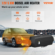 Bild in Galerie-Viewer laden, Amocart 5KW Air Diesel Heater 12V Diesel Parking Heater LCD Switch Diesel Heater Muffler for RV Motorhome Trailer Trucks Boats