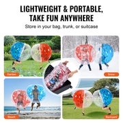 Bild in Galerie-Viewer laden, Amocart 2-Pack 5FT/1.5M Inflatable Bumper Balls 0.8mm Thick Bubble Soccer Balls Inflatable Zorb Balls for Adults or Children
