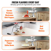 Bild in Galerie-Viewer laden, Amocart Manual Meat Grinder 304 Stainless Steel Hand Meat Grinder with Steel Table Clamp Meat Mincer Sausage Maker