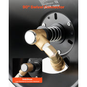 Bild in Galerie-Viewer laden, Amocart Pressure Washer Hose Reel 50 ftx3/8 in Steel Bracket-Mounted 4000PSI Max Manual Power Hand Crank for Car/Floor Washing